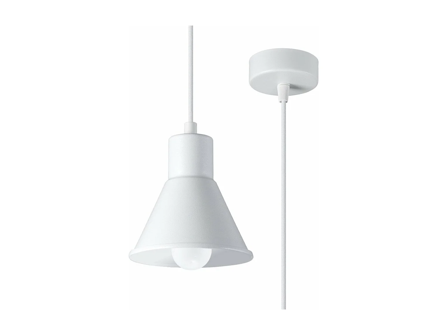 Lampe pendante Yara 1 blanc [E27].