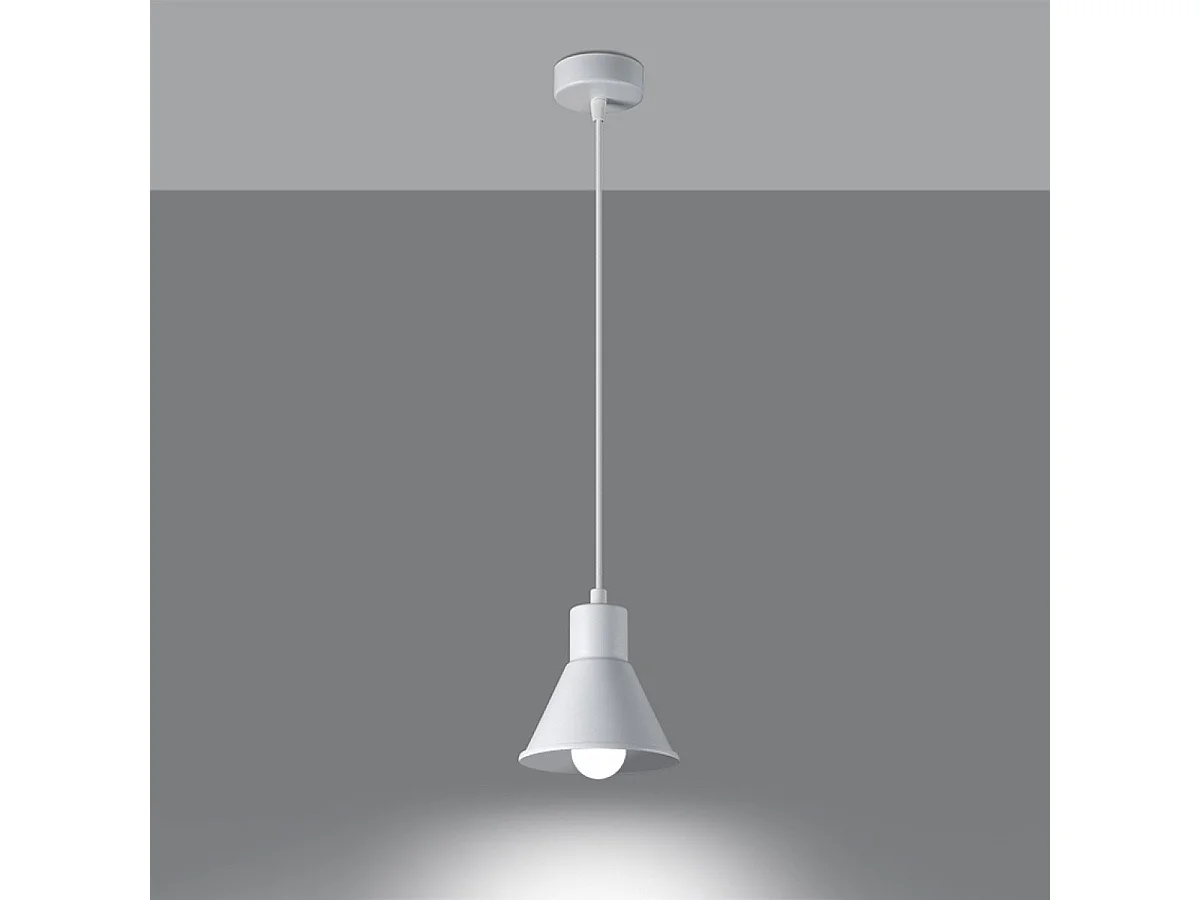 Lampe pendante Yara 1 blanc [E27].