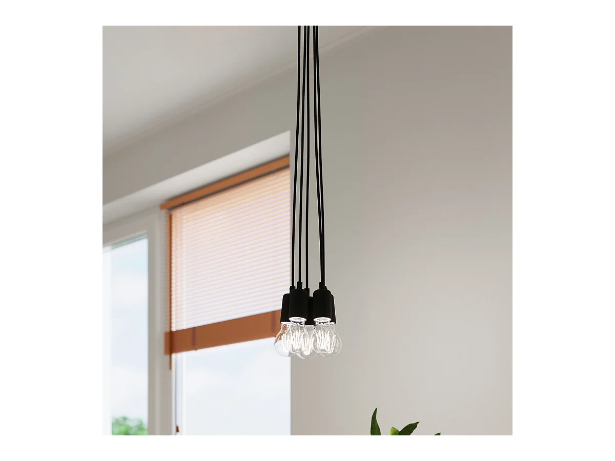 Lampe pendante Dione 5 noir