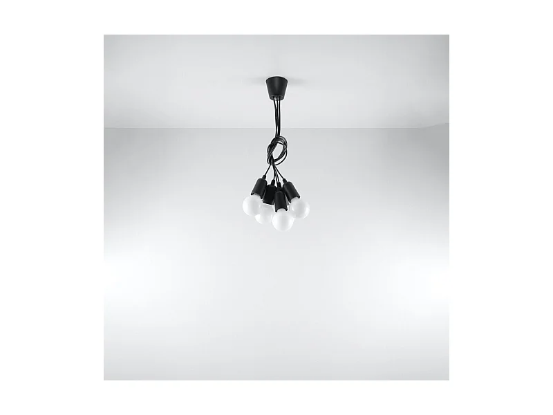 Lampe pendante Dione 5 noir