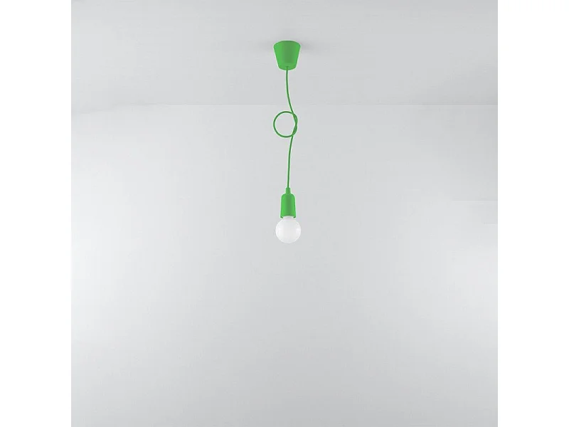 Lampe suspendue Dione 1 vert