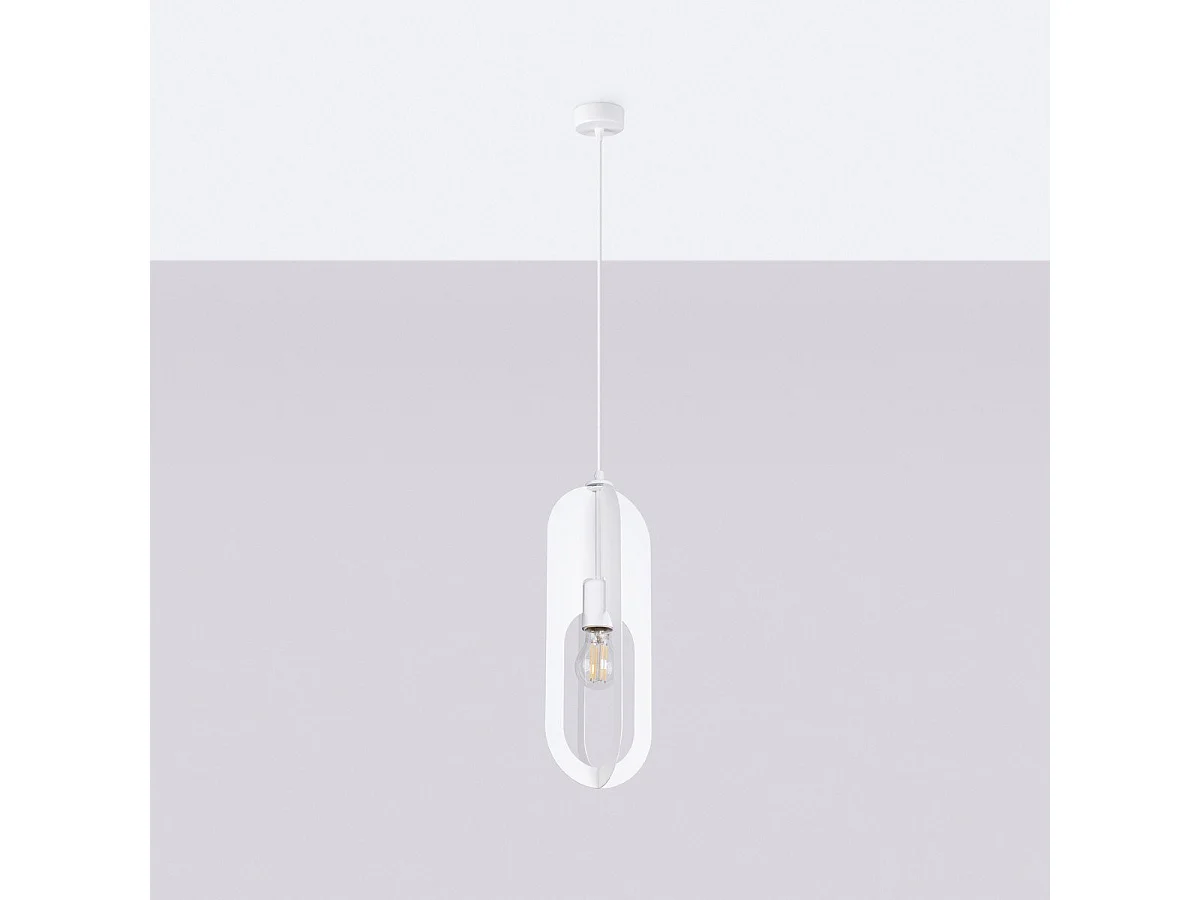 Lampe suspendue Nucleus 1 blanc