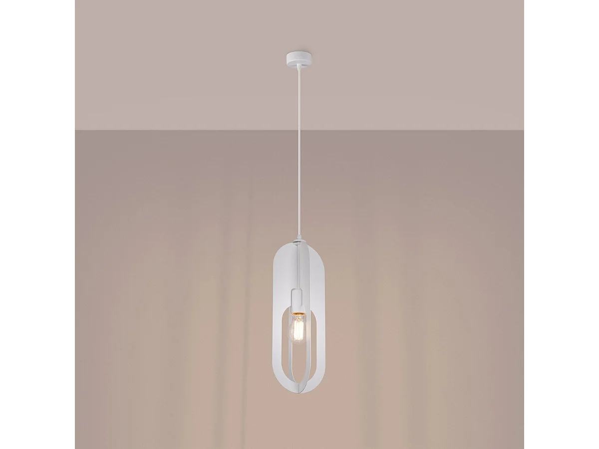 Lampe suspendue Nucleus 1 blanc