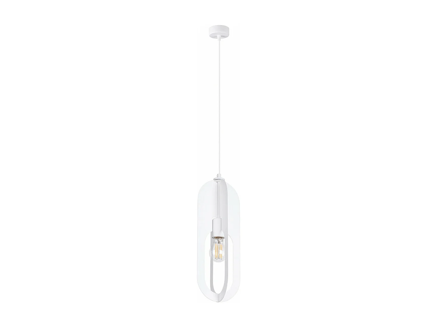 Lampe suspendue Nucleus 1 blanc