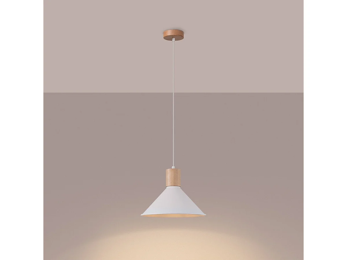 Lampe suspendue Juno blanc