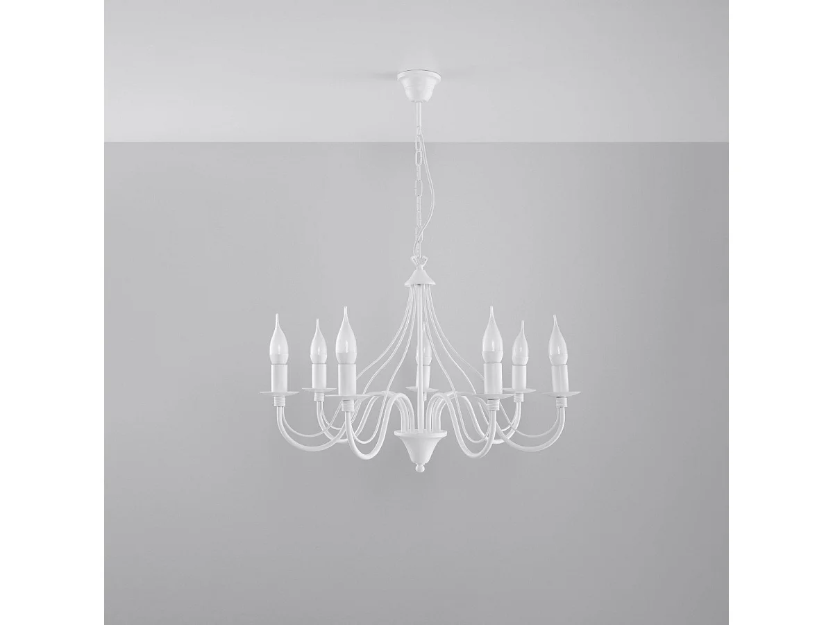 Lustre MinervaNebula 7 blanc