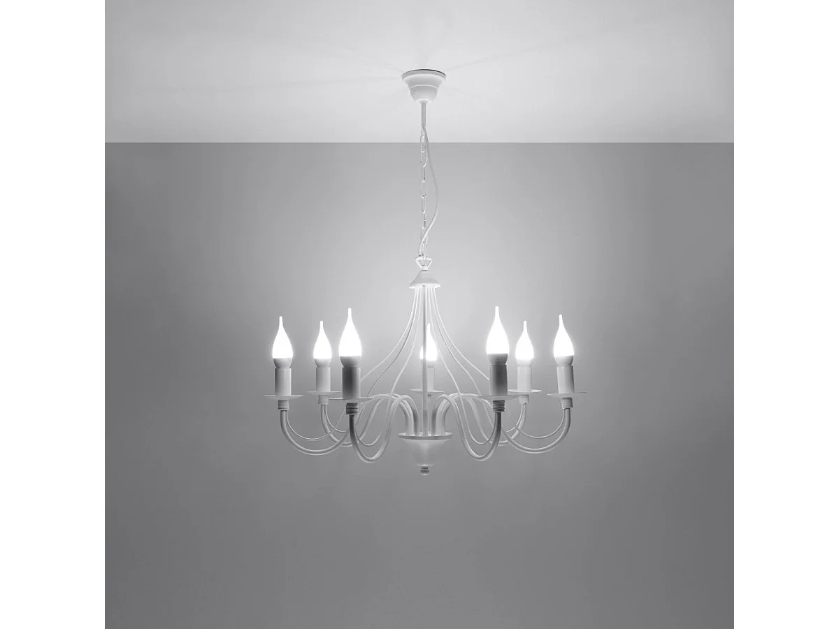 Lustre MinervaNebula 7 blanc