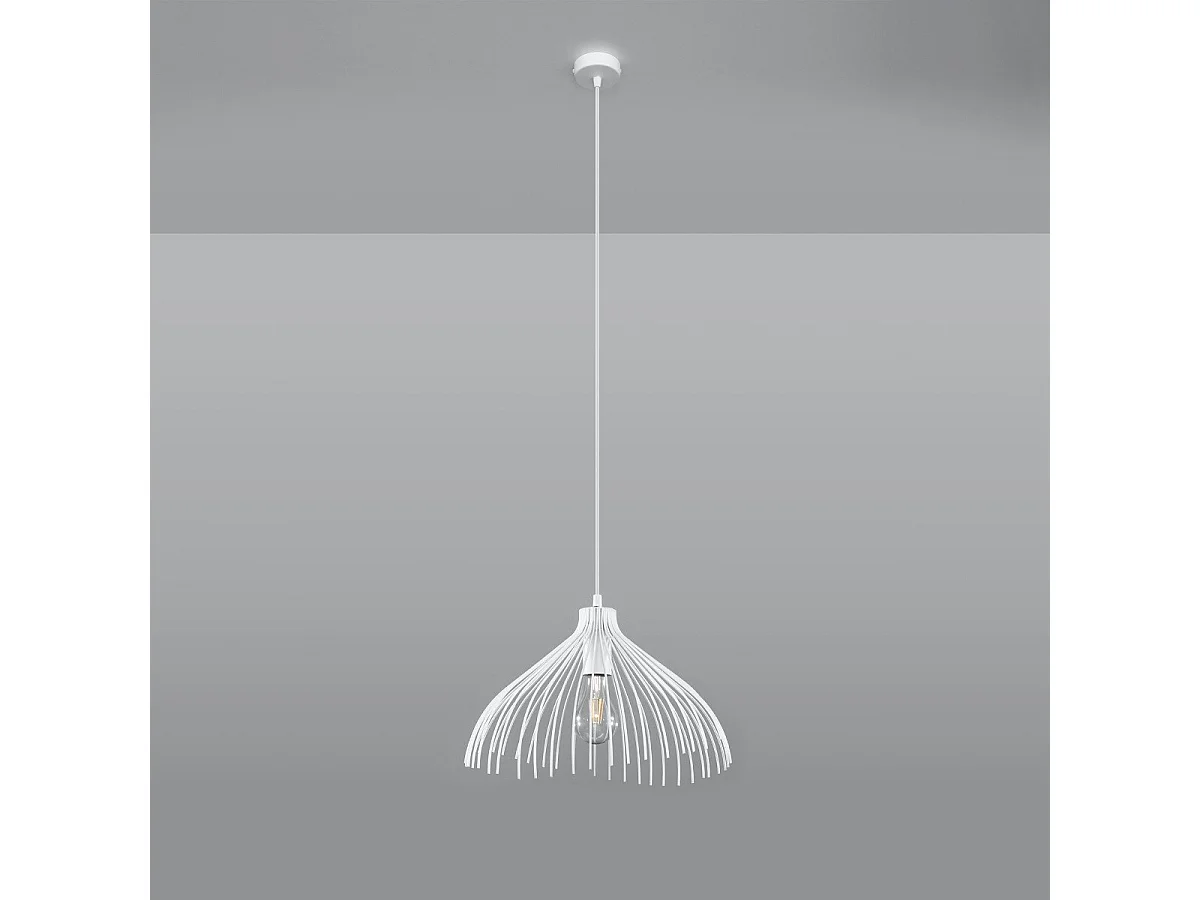 Lampe pendante Nashit blanc