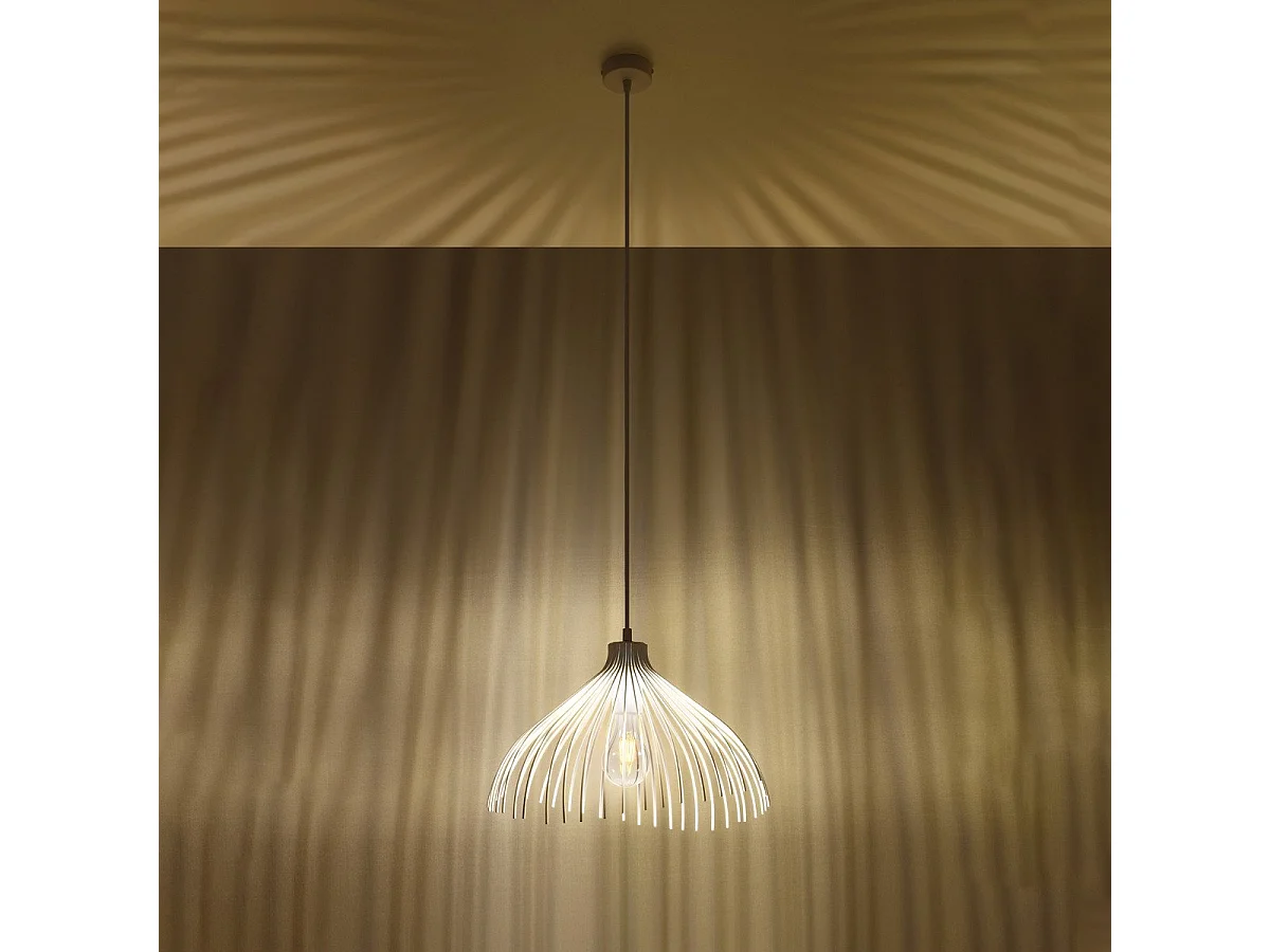 Lampe pendante Nashit blanc