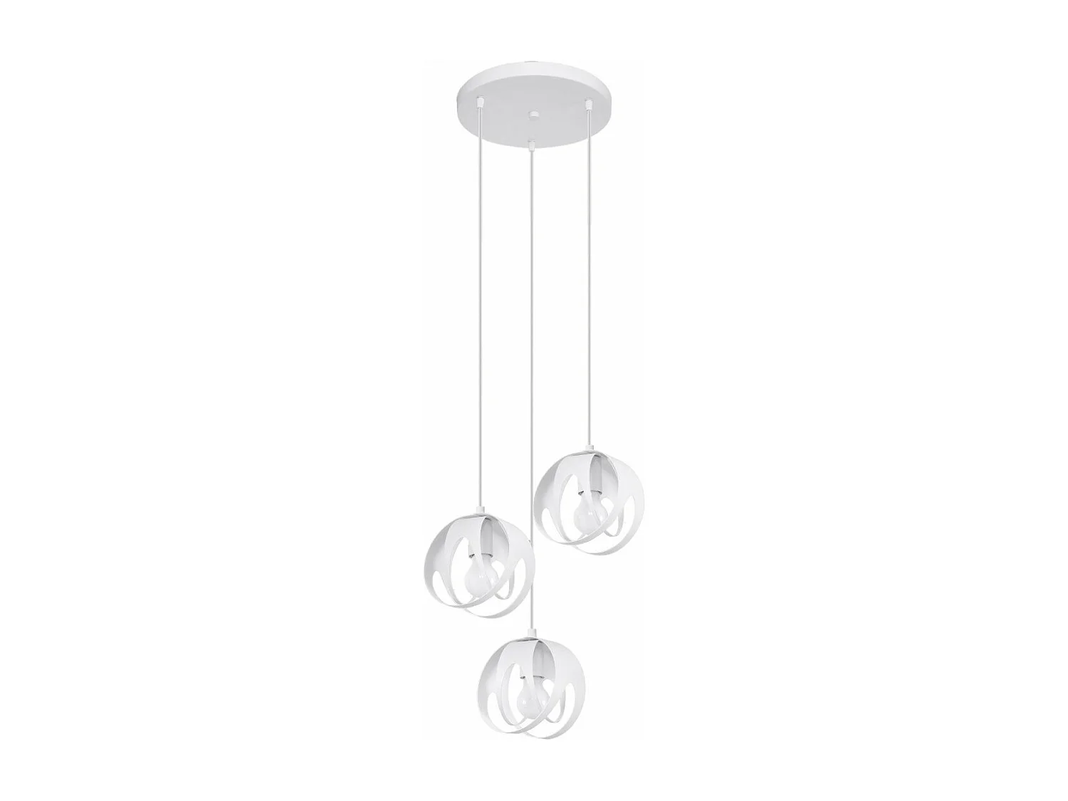 Lampe pendante Alden 3P blanc