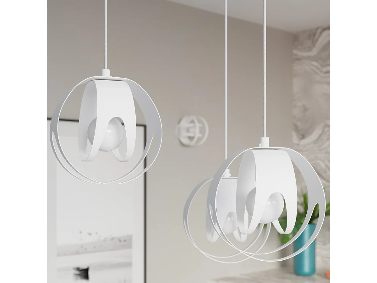 Lampe pendante Alden 3P blanc