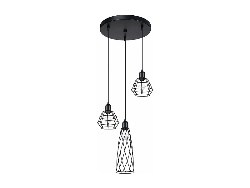 Lampe suspendue Chiara 3P noir