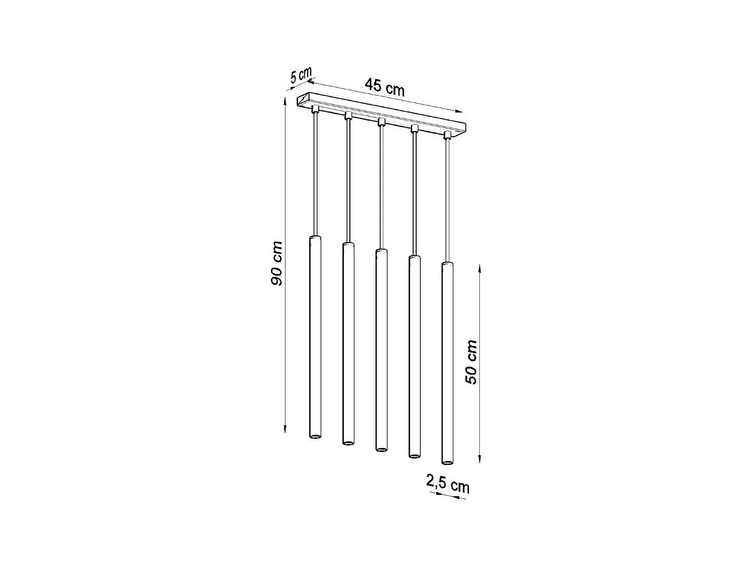 Lampe pendante Novastel 5 blanc