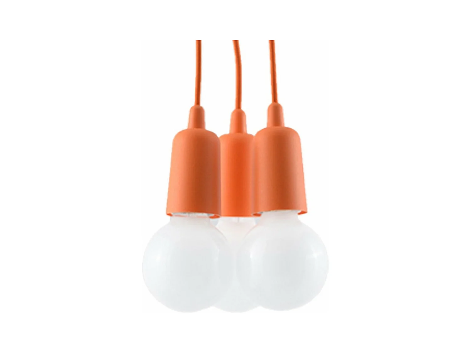 Lampe pendante Dione 3 orange