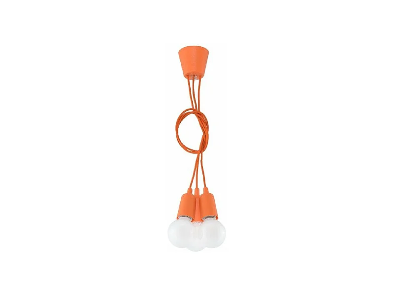 Lampe pendante Dione 3 orange