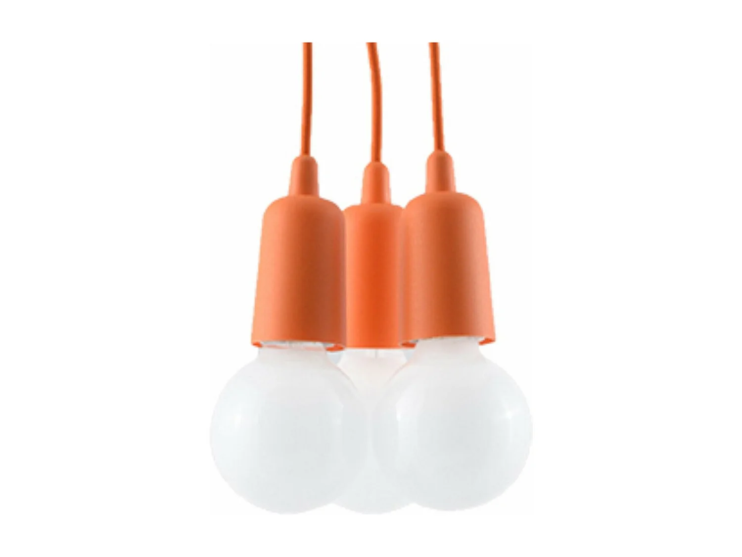 Lampe pendante Dione 3 orange