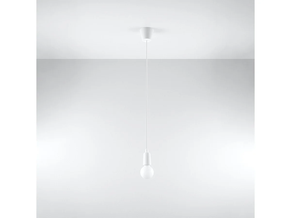 Lampe suspendue Dione 1 blanc