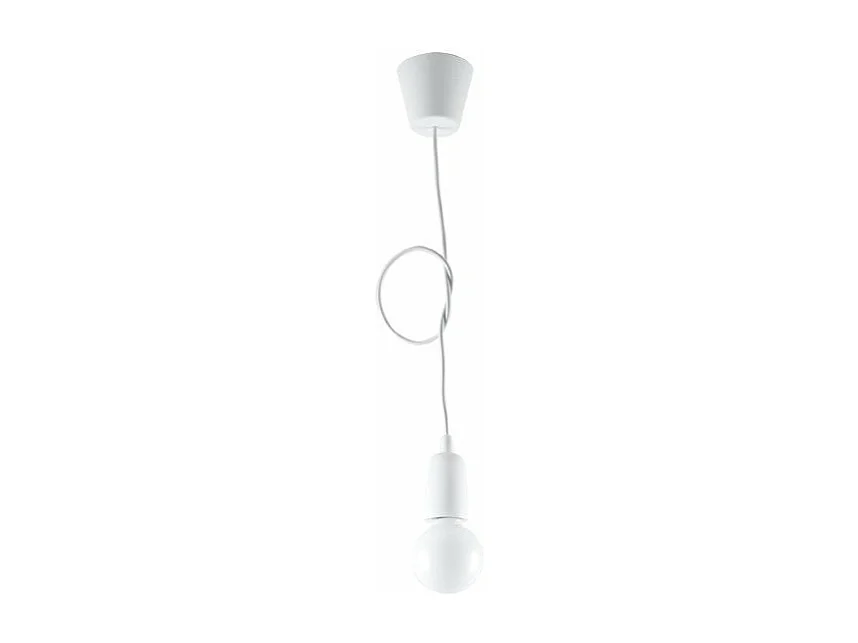 Lampe suspendue Dione 1 blanc