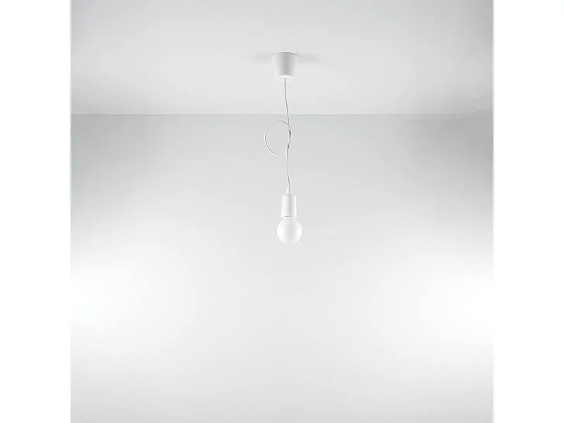Lampe suspendue Dione 1 blanc