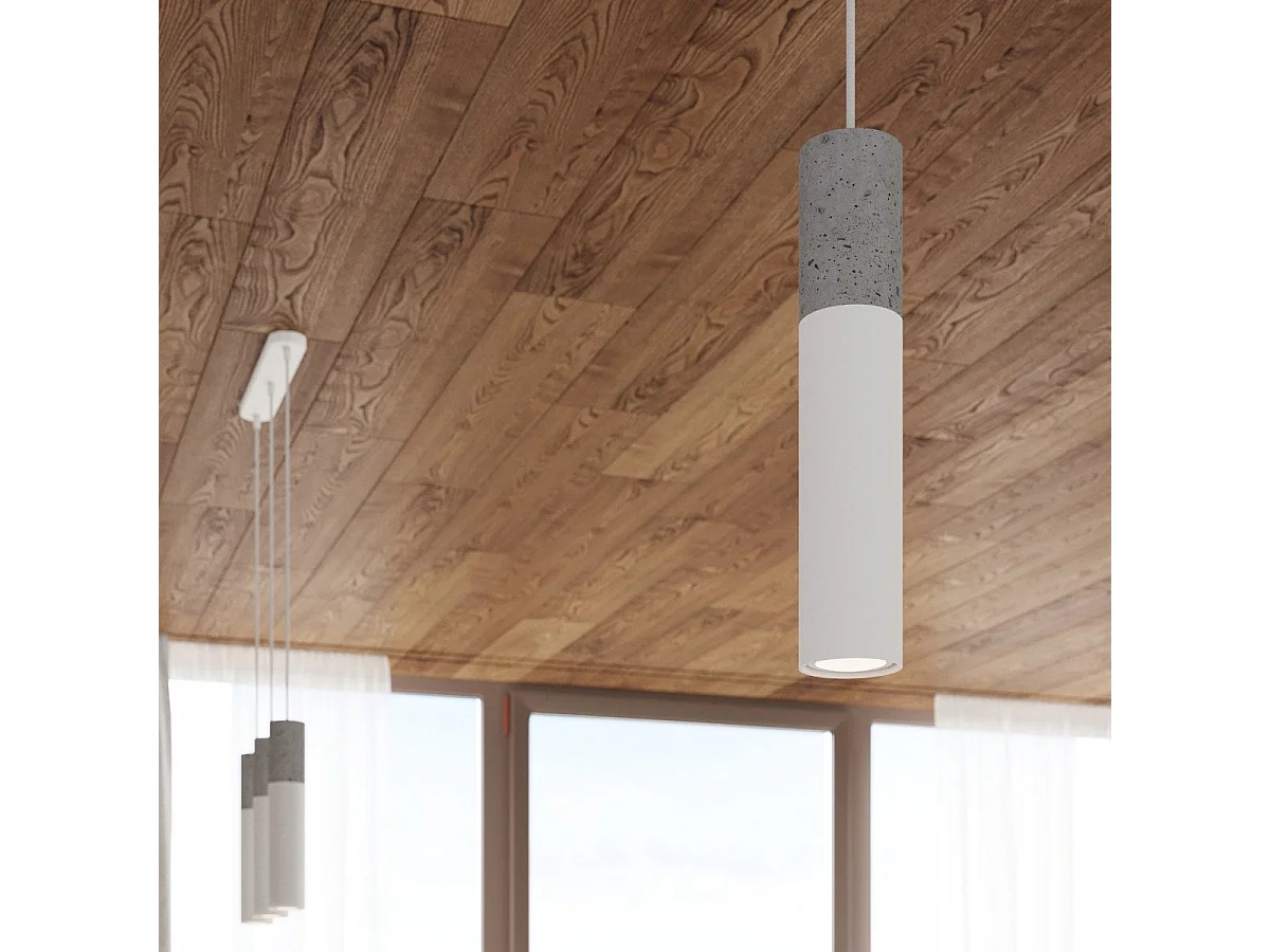 Lampe pendante BORGIO 3P blanc