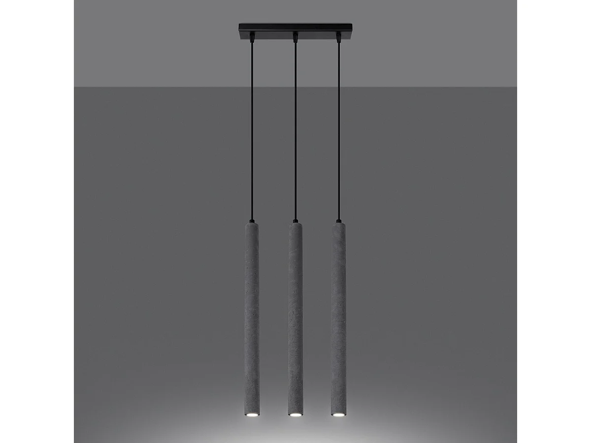 Lampe suspendue Novastel 3L béton