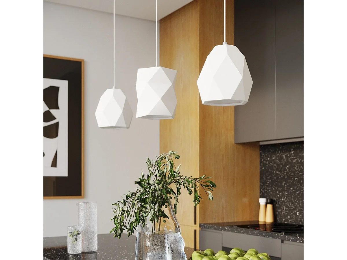 Lampe suspendue en céramique Meteor