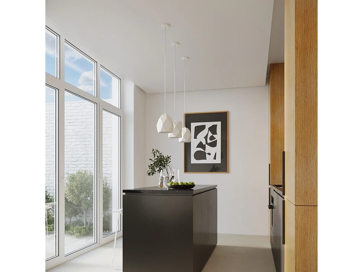 Lampe suspendue en céramique Meteor