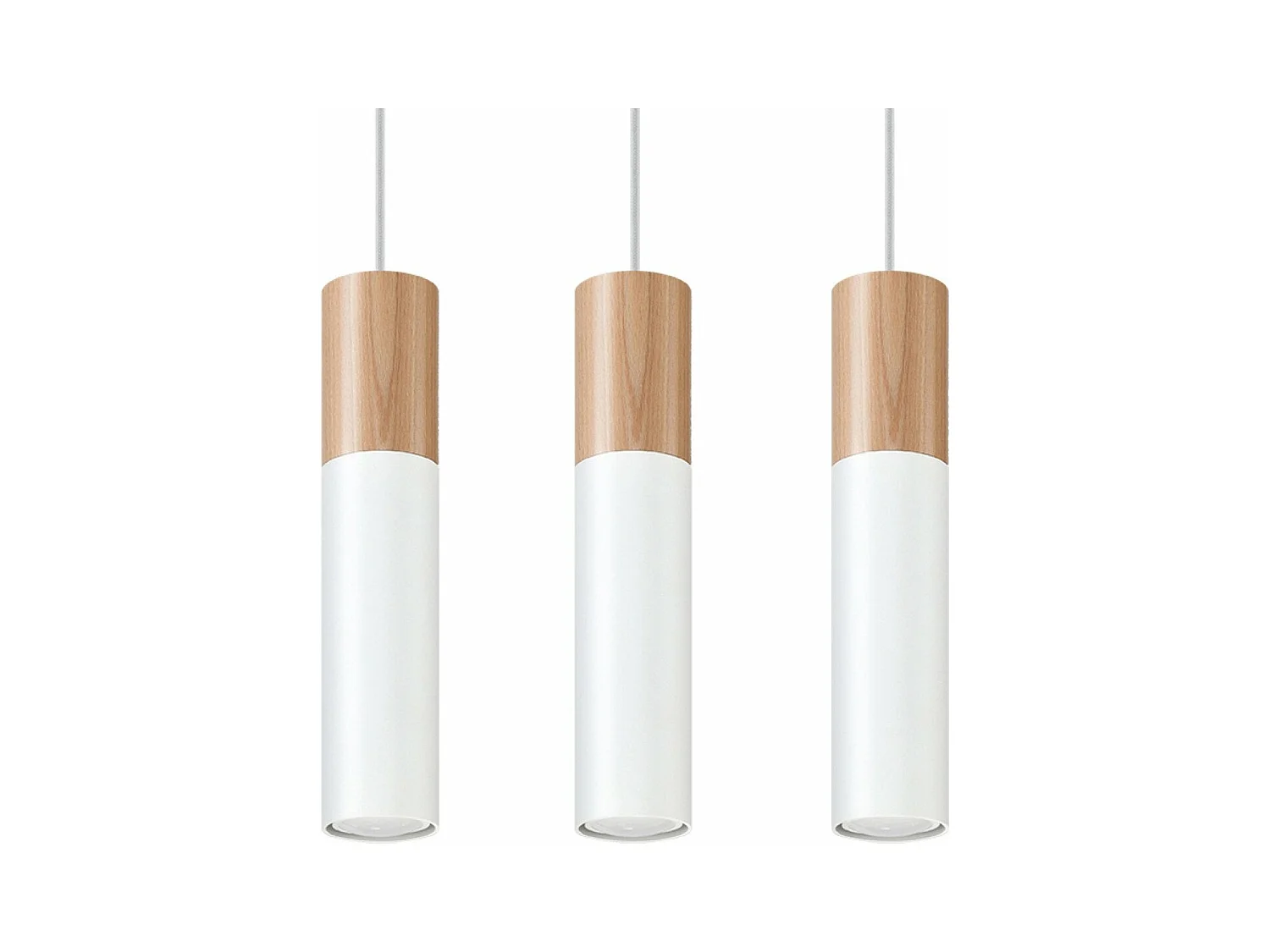 Lampe pendante Polaris 3 blanc