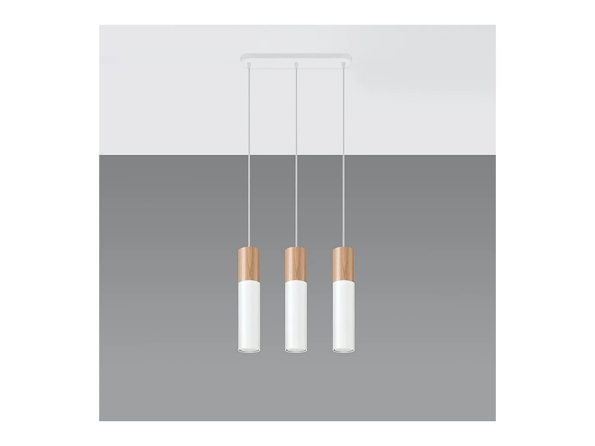 Lampe pendante Polaris 3 blanc