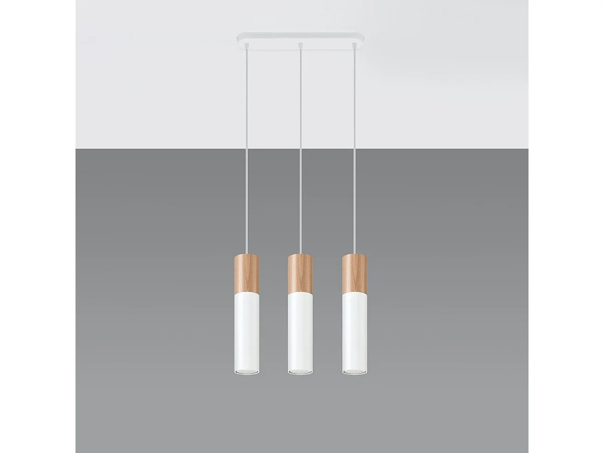 Lampe pendante Polaris 3 blanc