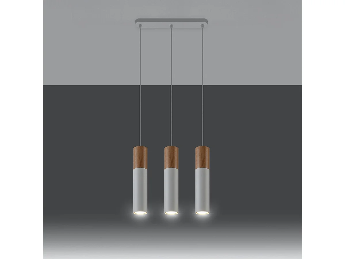 Lampe pendante Polaris 3 blanc