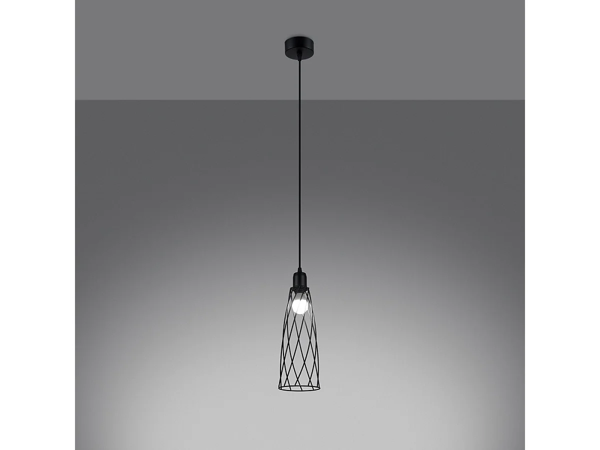 Lampe suspendue Chiara 1 noir
