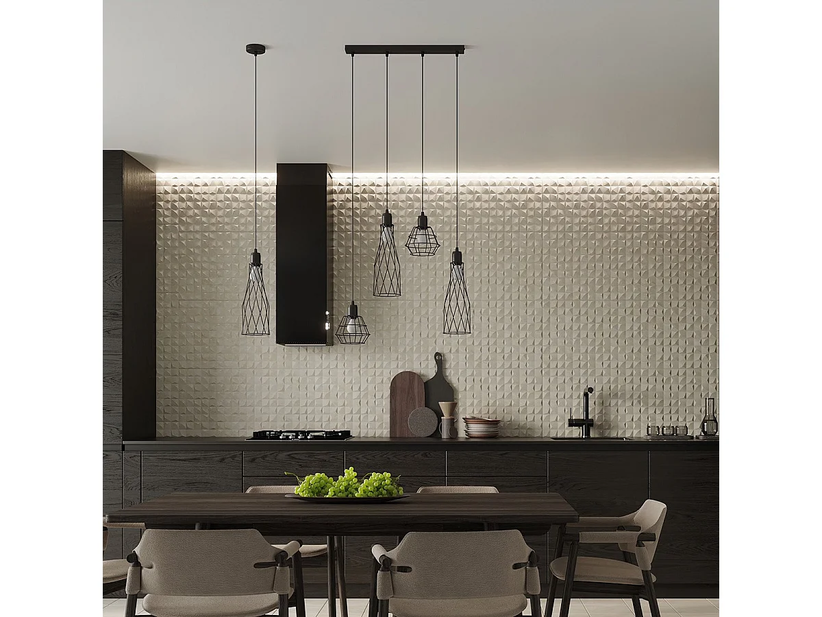 Lampe suspendue Chiara 1 noir