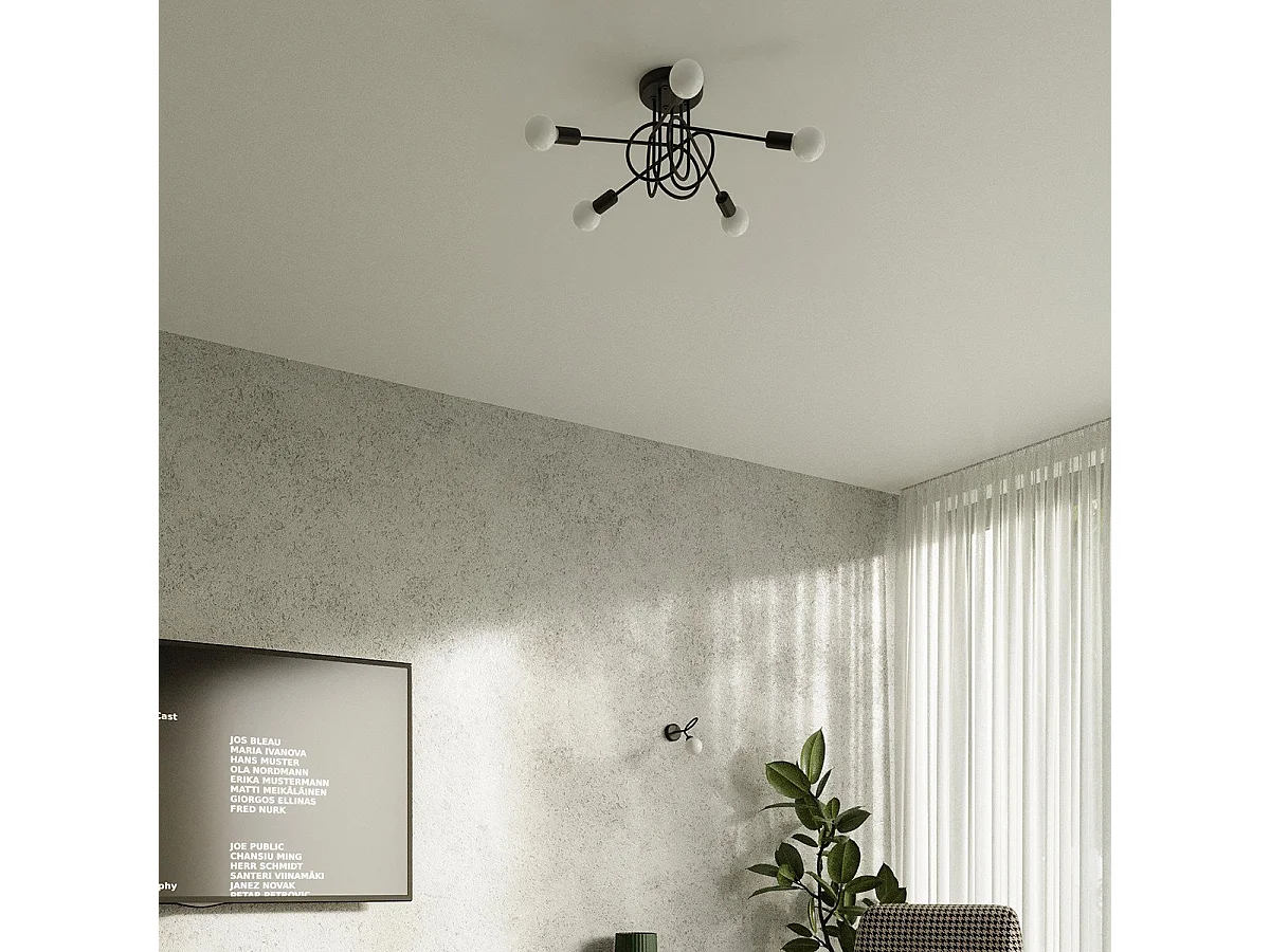 Lustre Oktobot 5 noir