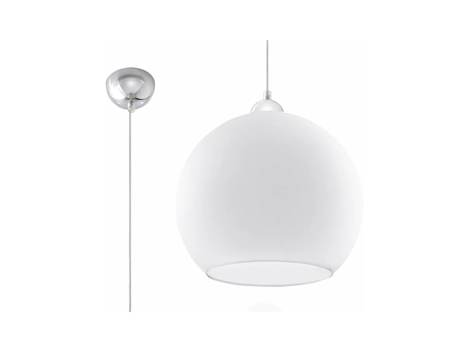Lampe pendante Borealis blanc
