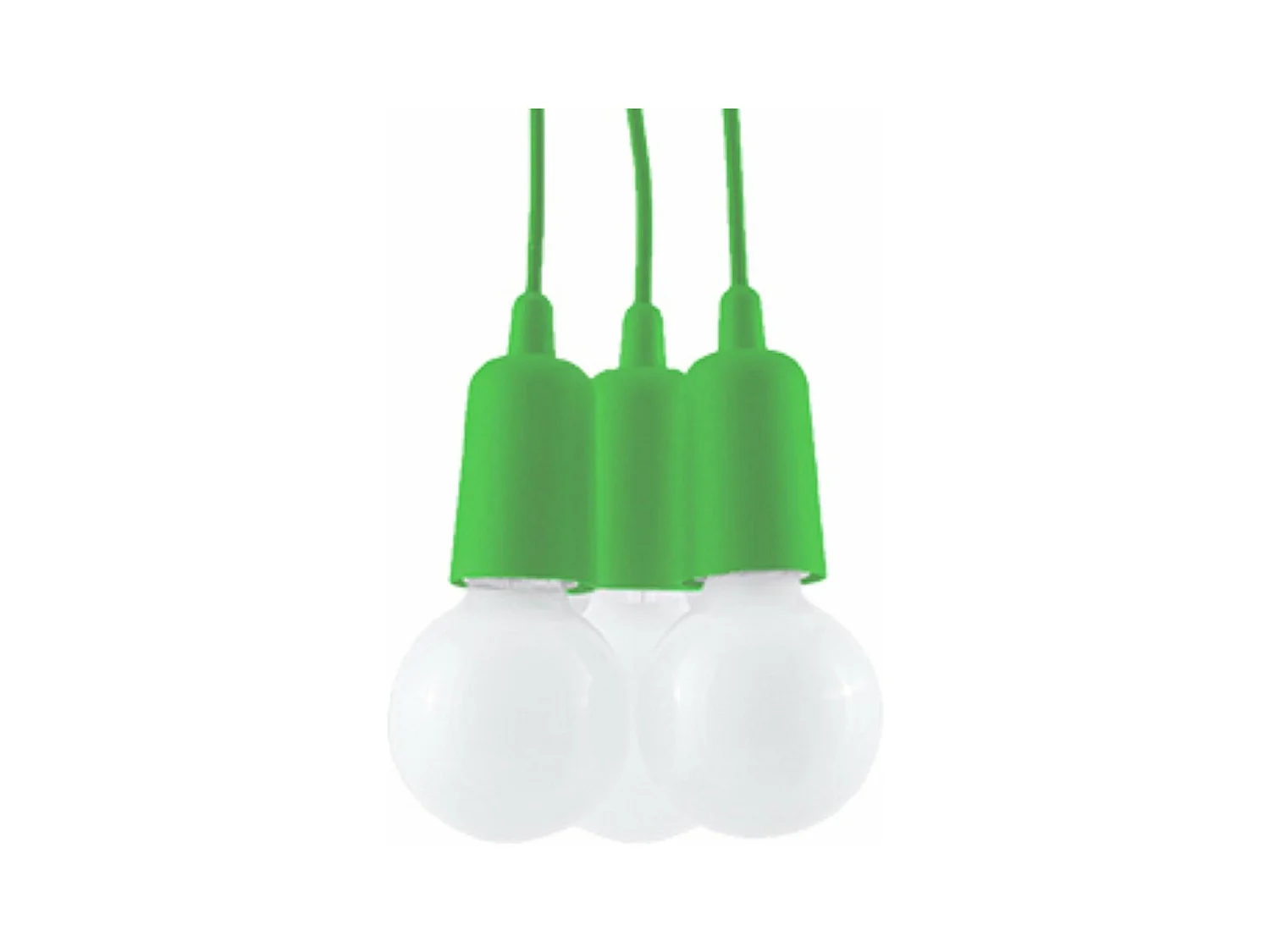 Lampe pendante Dione 3 verte