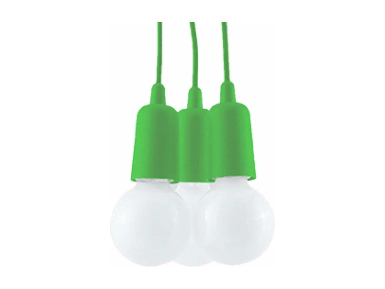 Lampe pendante Dione 3 verte