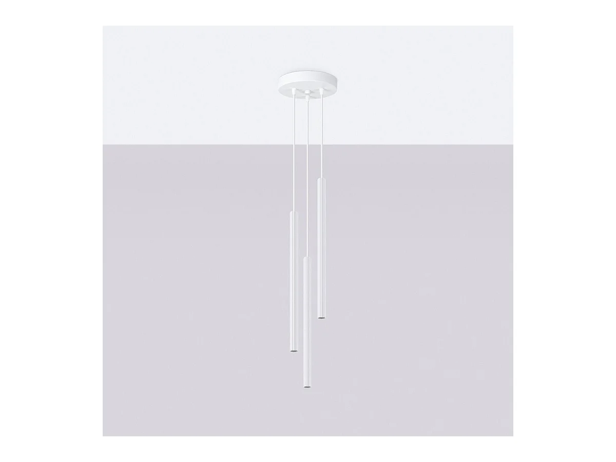 Lampe suspendue Astralis 3P blanc