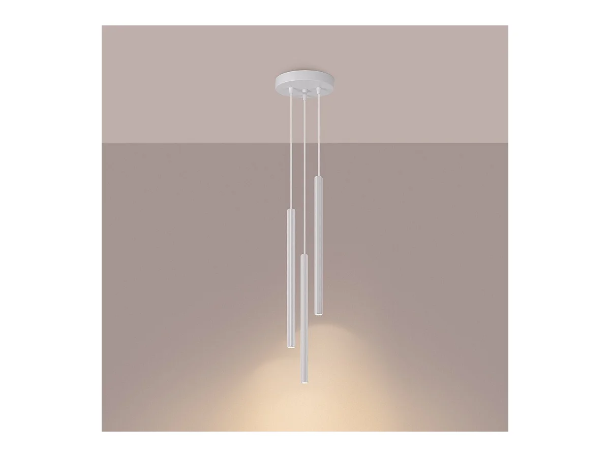 Lampe suspendue Astralis 3P blanc