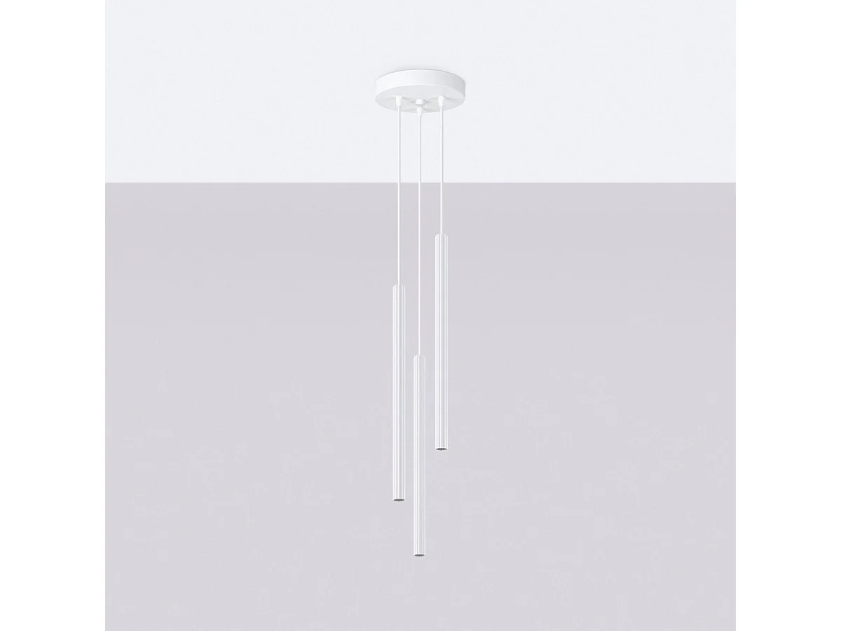 Lampe suspendue Astralis 3P blanc