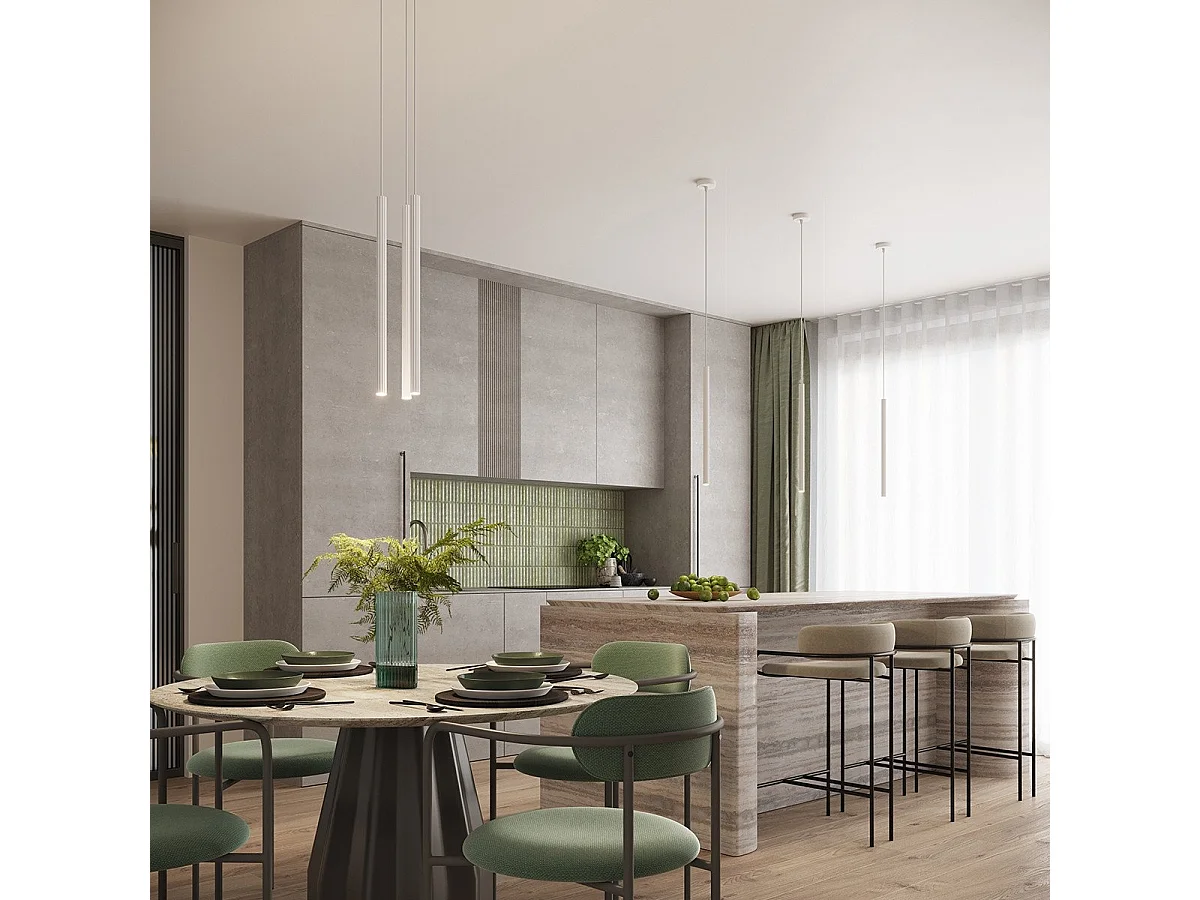 Lampe suspendue Astralis 3P blanc