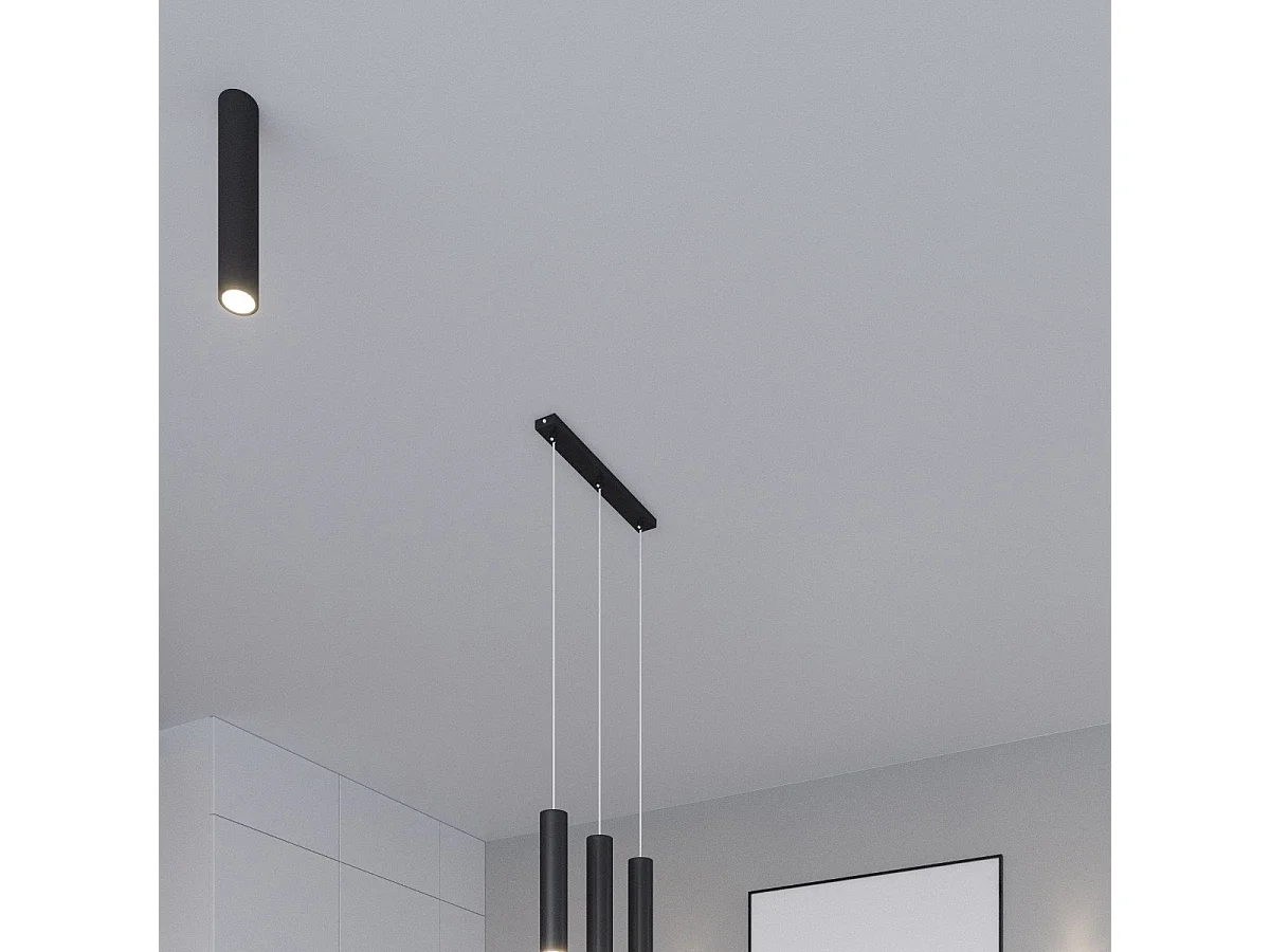 Lampe suspendue Luminis 3L noir