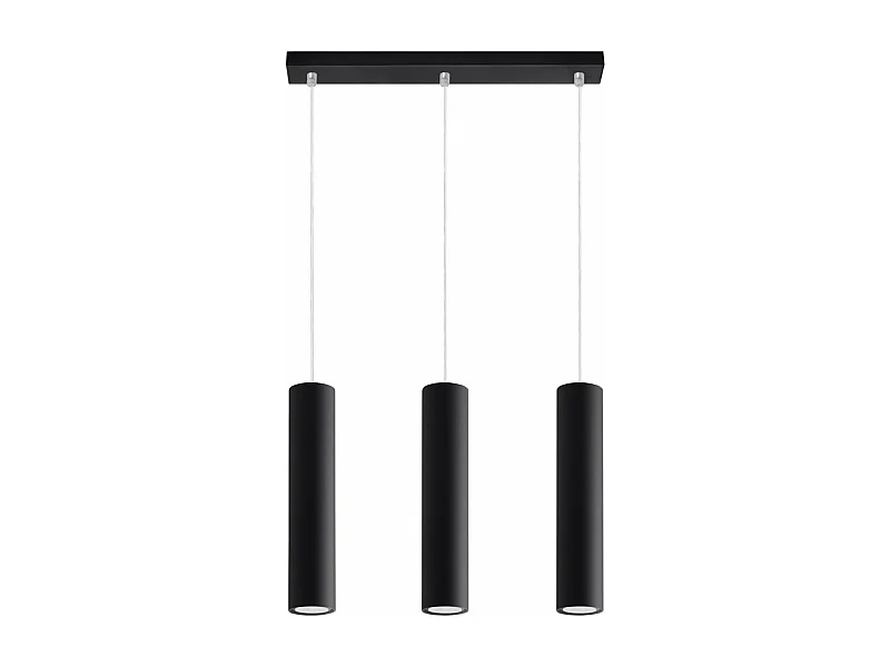 Lampe suspendue Luminis 3L noir