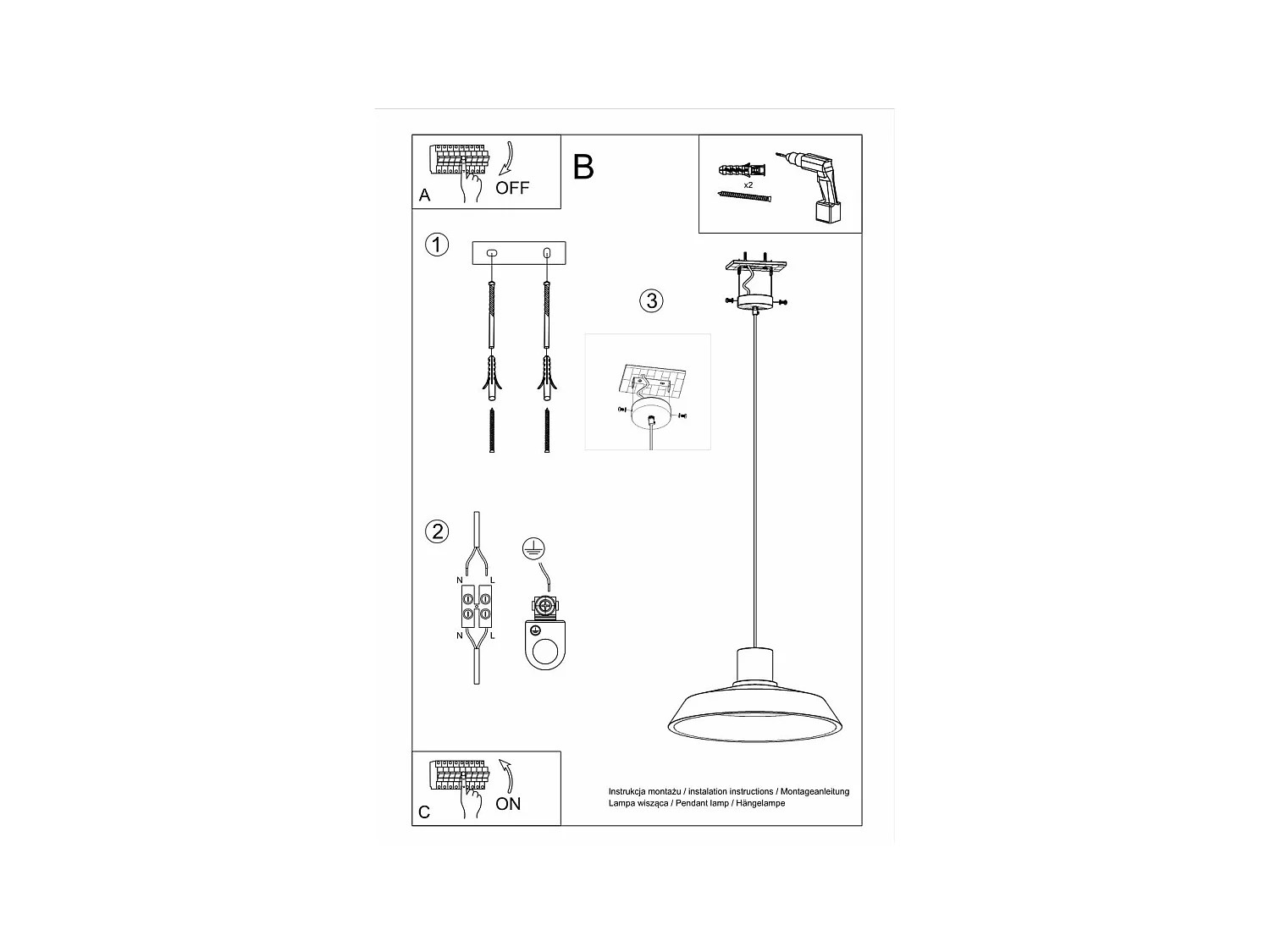 Lampe suspendue Aurora