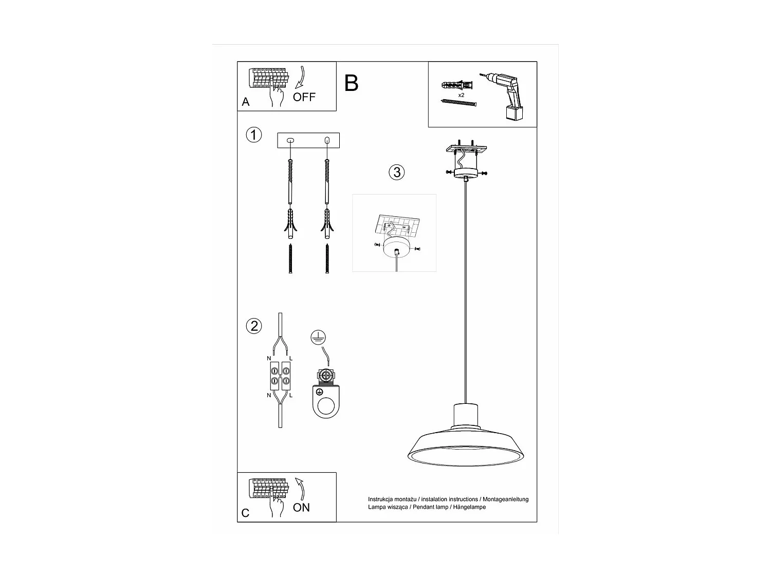 Lampe suspendue Aurora