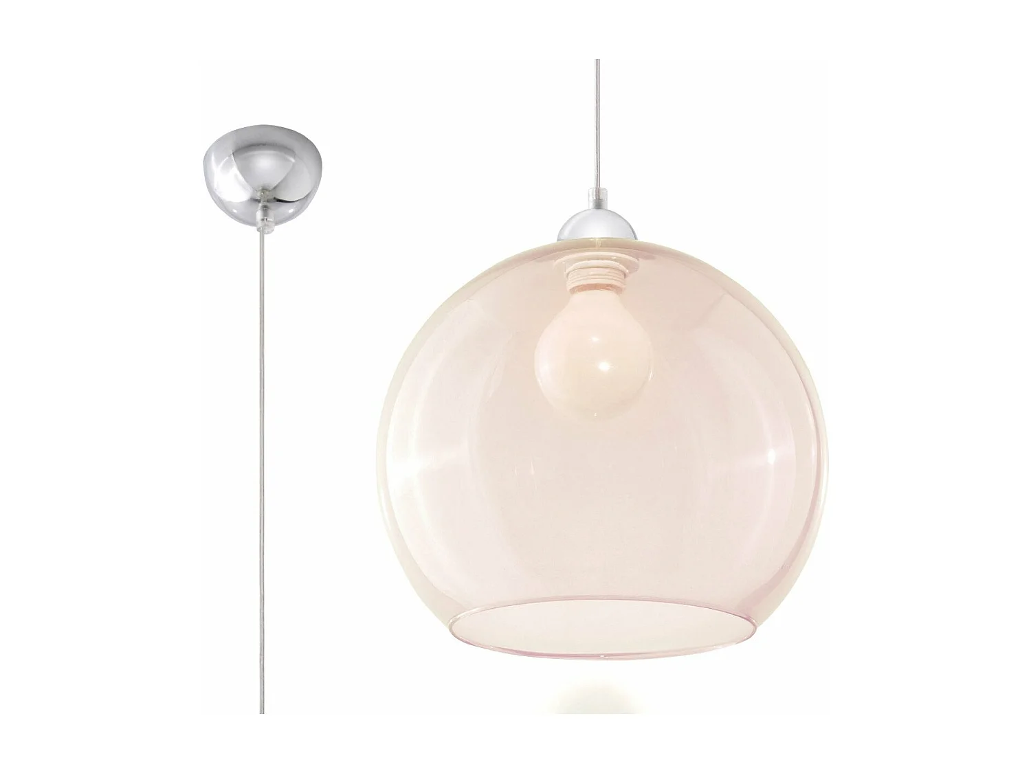 Lampe pendante Borealis champagne