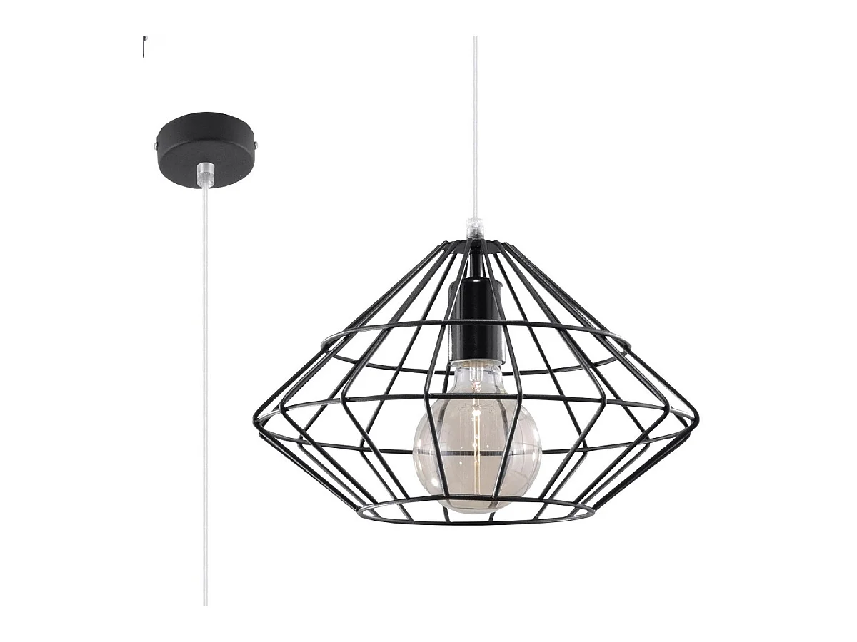 Lampe pendante Luxor noir