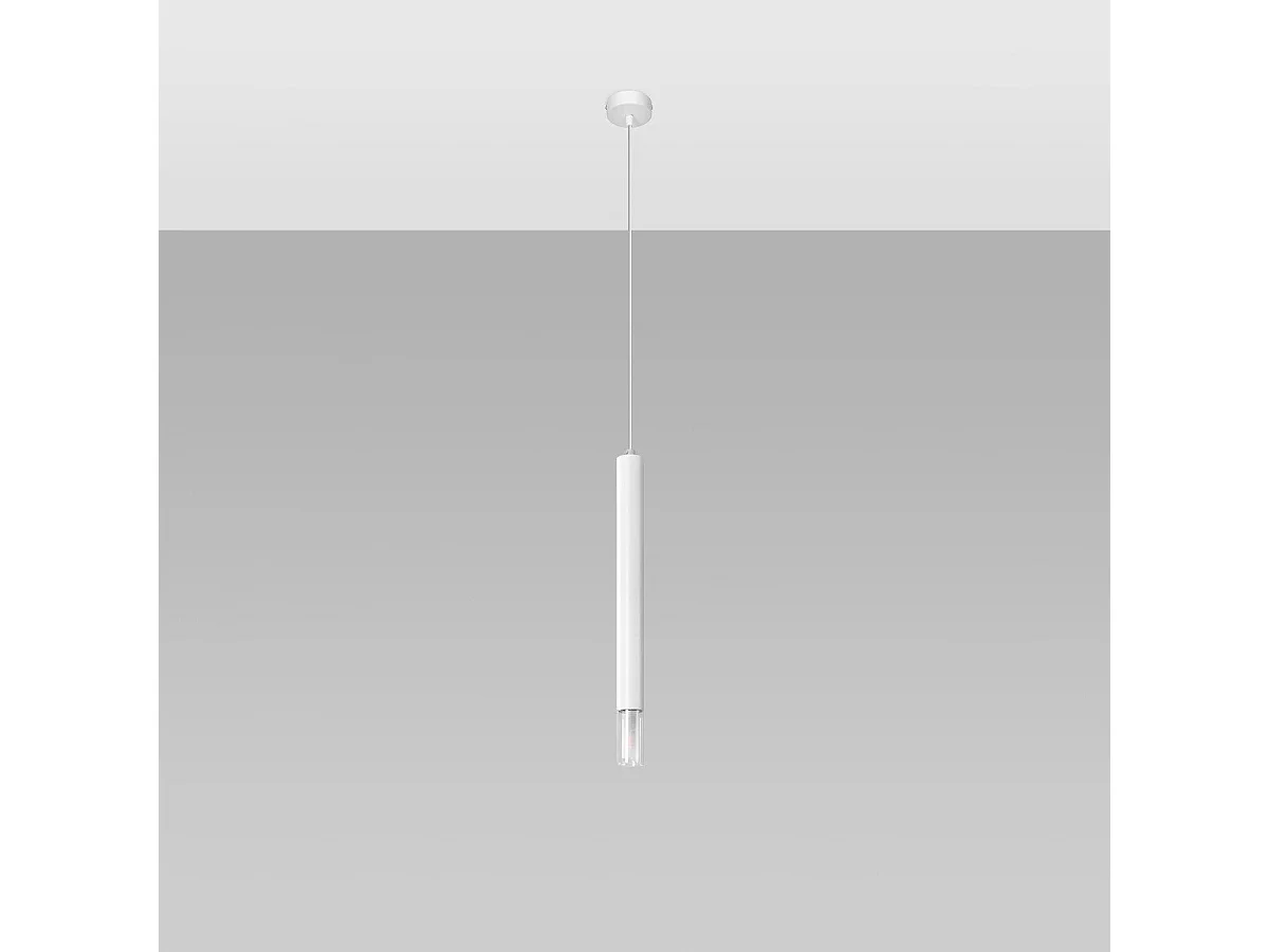 Lampe suspendue Ziva 1 blanc