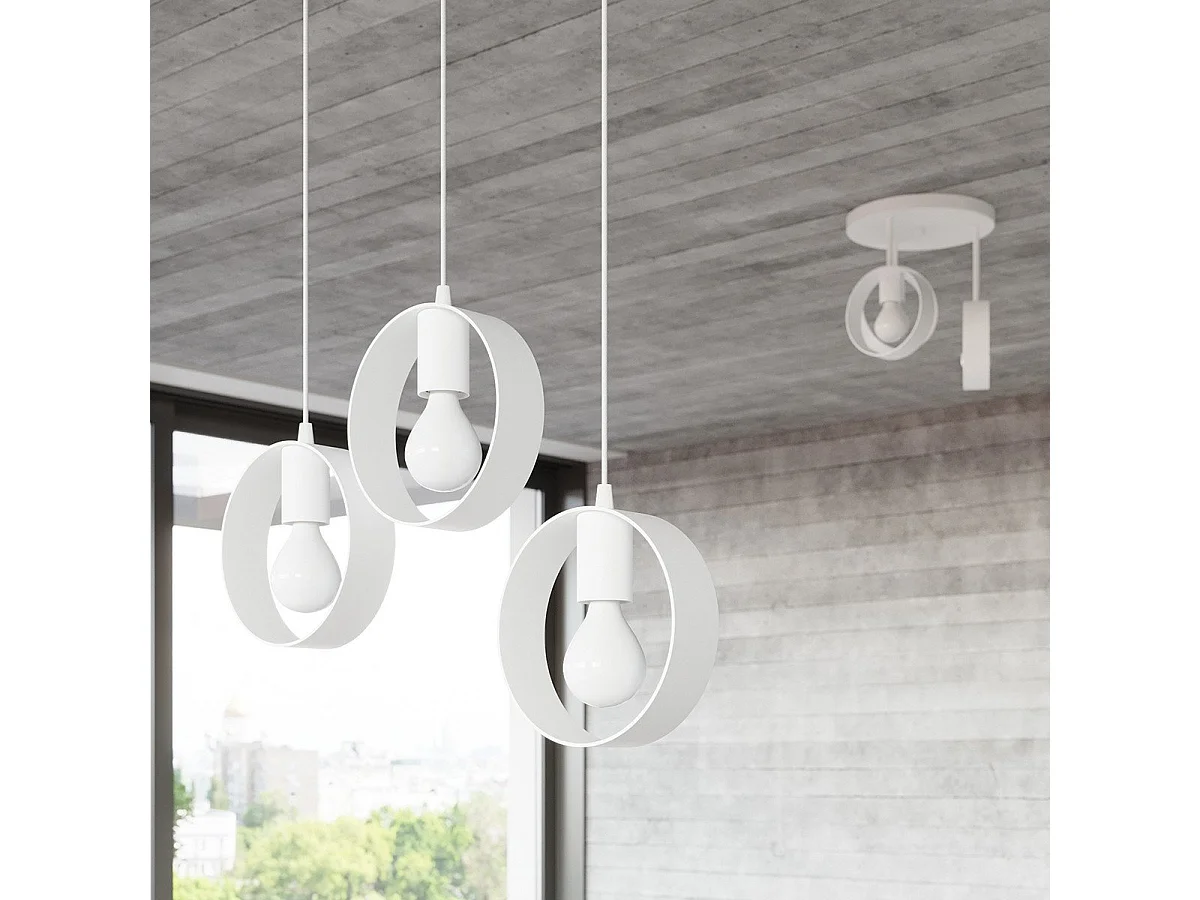 Lampe pendante Siria 3 biala