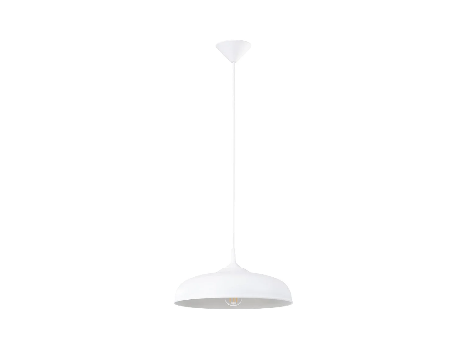 Lampe suspendue Gibbous blanc